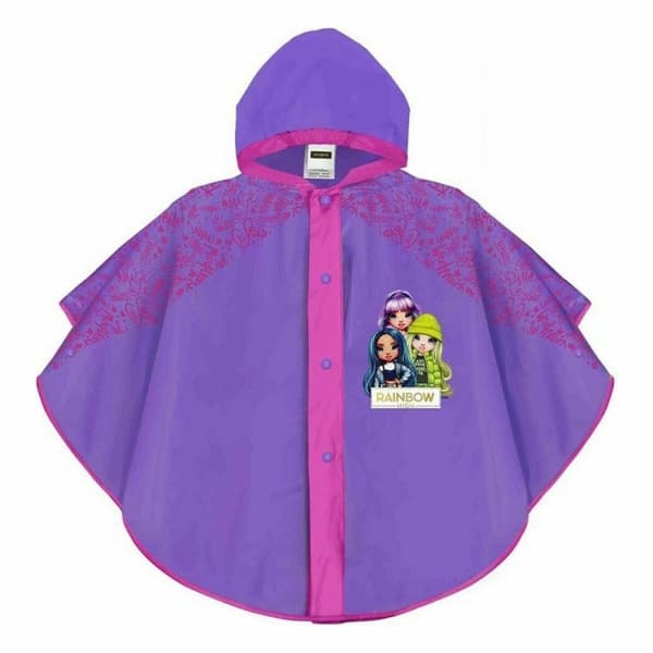 Vandtætte Poncho med Hætte Perletti Rainbow 3-6 år