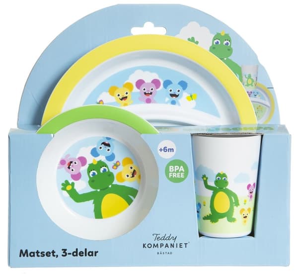 Bolibompa Matset, 3-Delar - Teddykompaniet