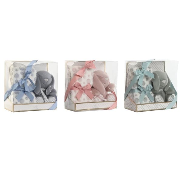 Gavesæt til baby Home ESPRIT Blå Grøn Pink Polyester (3 enheder)