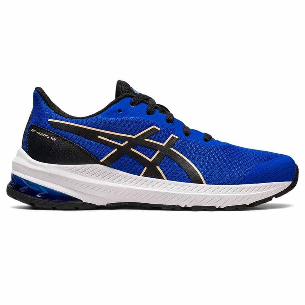 Joggesko for barn Asics GT 1000 12 GS Svart Bla 39.5 CDON