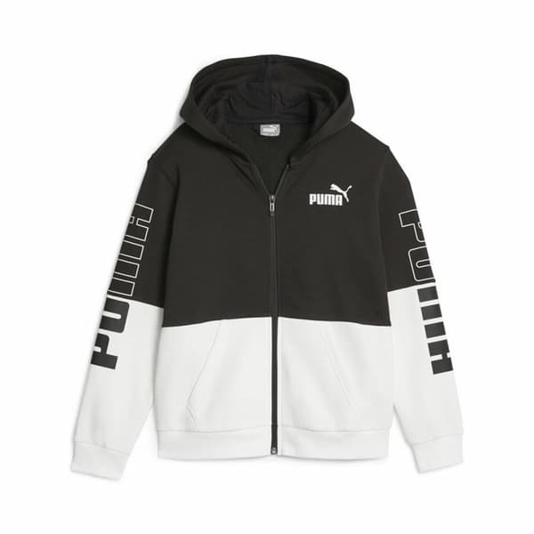 Unisex vetoketjullinen huppari Puma Musta - 15-16 vuotta