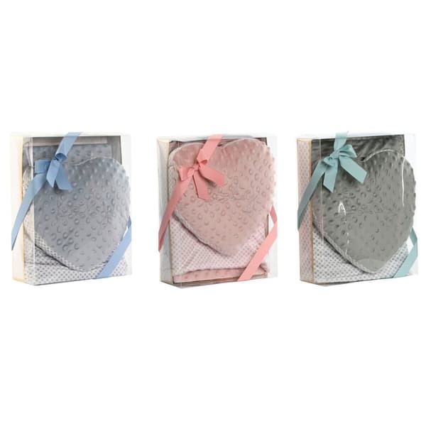 Gift Set for Babies Home ESPRIT Blue Green Pink hearts Polyester (3 Units)