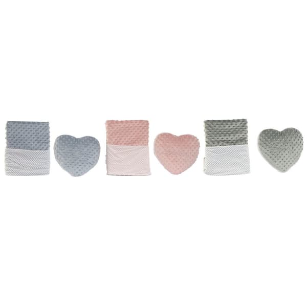 Gift Set for Babies Home ESPRIT Blue Green Pink hearts Polyester (3 Units)