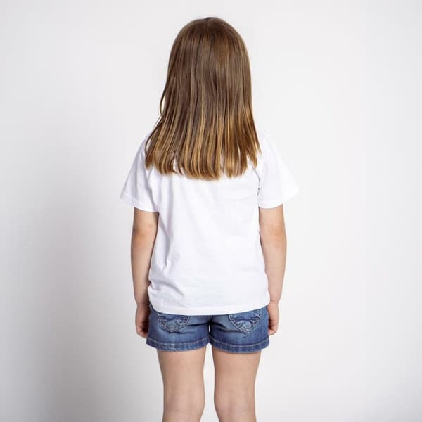 Barn T-shirt med kortärm Stitch Vit - 5 år