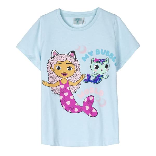 Barn T-shirt med kortärm Gabby's Dollhouse Turkos - 2 år