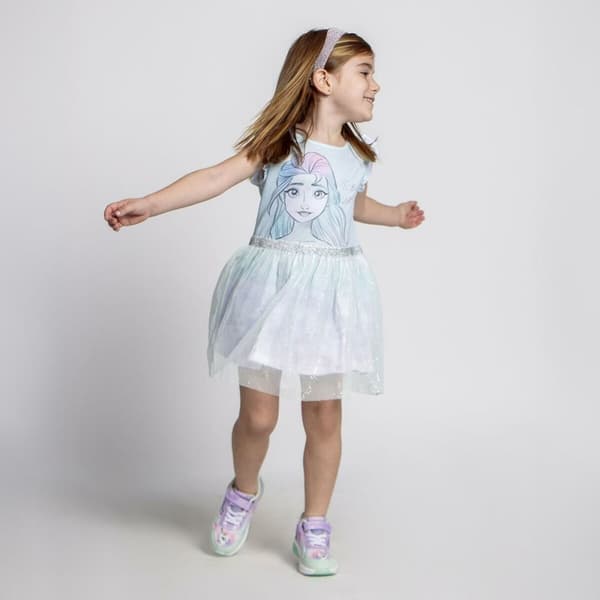 Kjole Frozen Turkisblå - 7 år