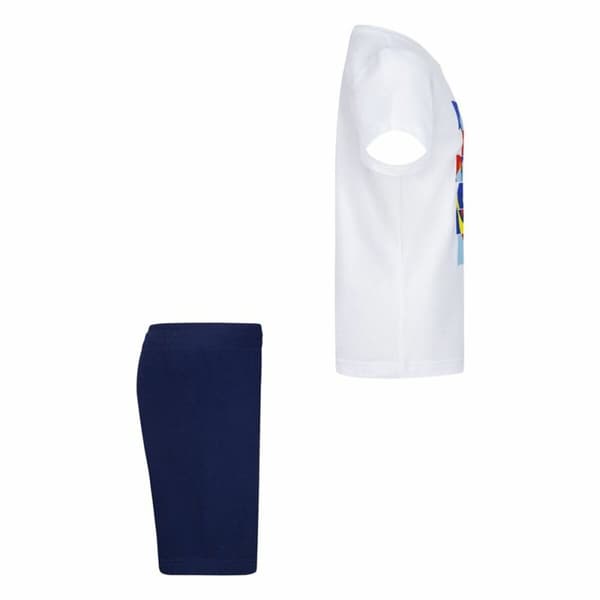 Lasten urheiluasu Nike Nsw Add Ft Short Sininen Valkoinen Monivärinen 2 Kappaletta - 7 vuotta