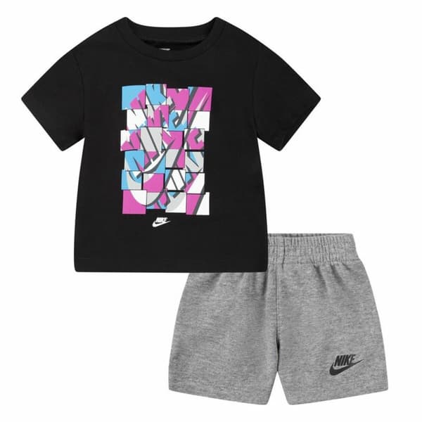 Sportstøj til Baby Nike Nsw Add Ft Sort Grå - 24 måneder