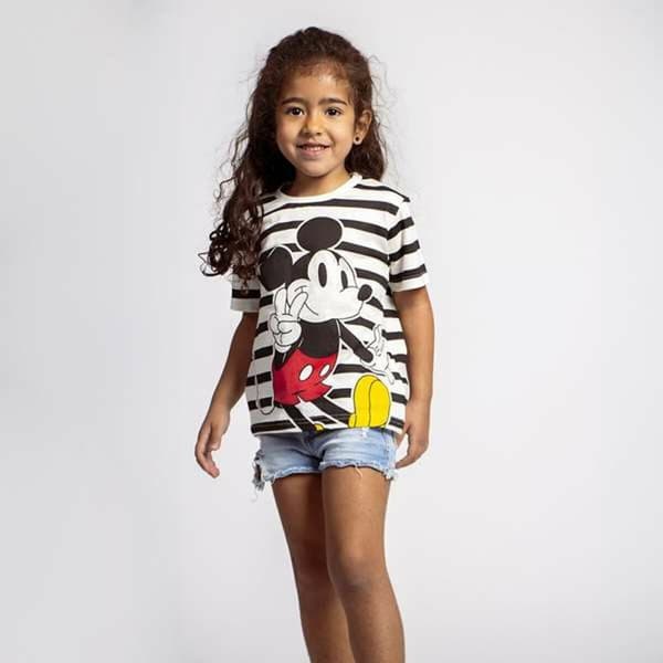 Barn T-shirt med kortärm Mickey Mouse