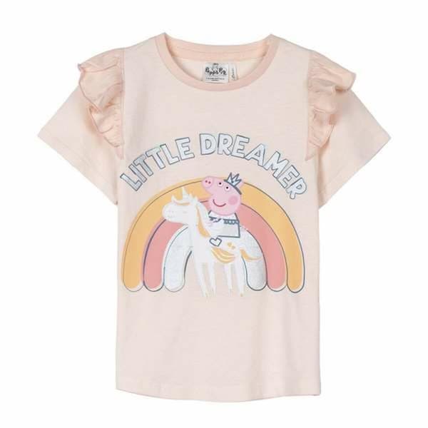 Barn T-shirt med kortärm Peppa Pig 4 år