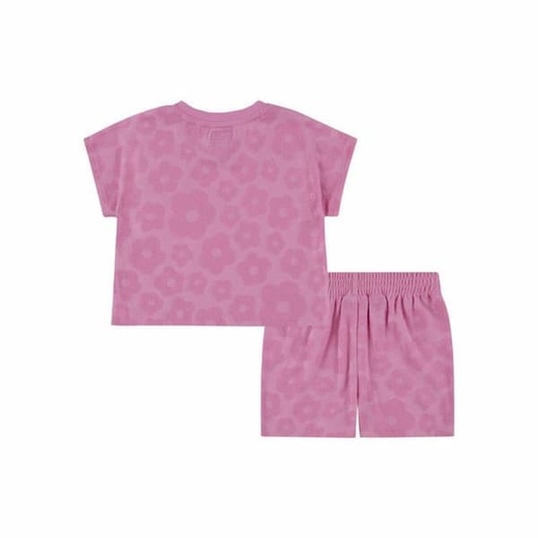 Träningskläder, Barn Converse Floral Jacquard Mörkrosa - 5-6 år