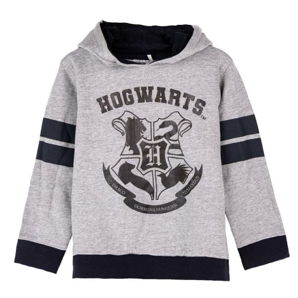 Hættetrøje til Børn Harry Potter Grå - 8 år