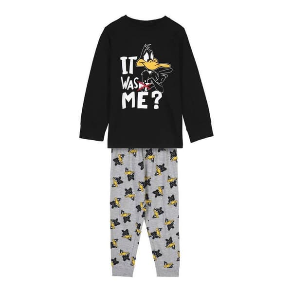 Nattøj Børns Looney Tunes Sort - 4 år