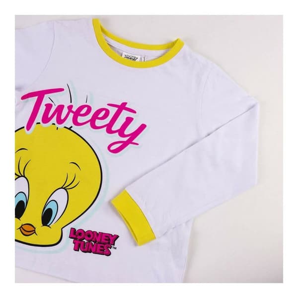 Nattøj Børns Looney Tunes Hvid - 3 år