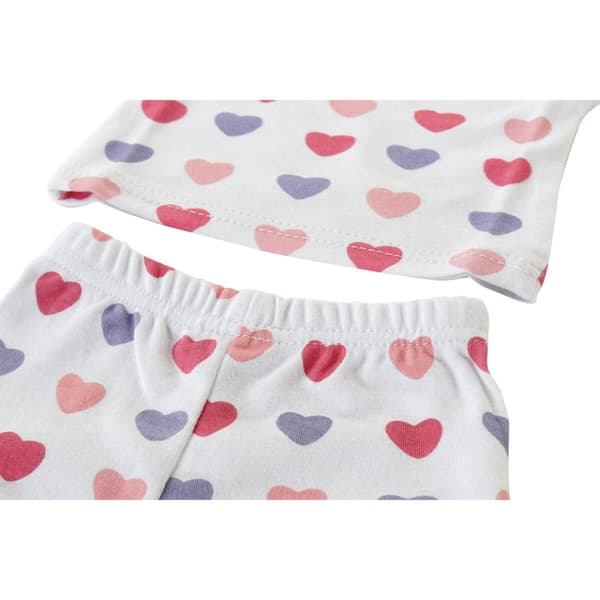 Sæt med tøj DKD Home Decor Hvid Pink (2 enheder) Bomuld 0-6 måneder