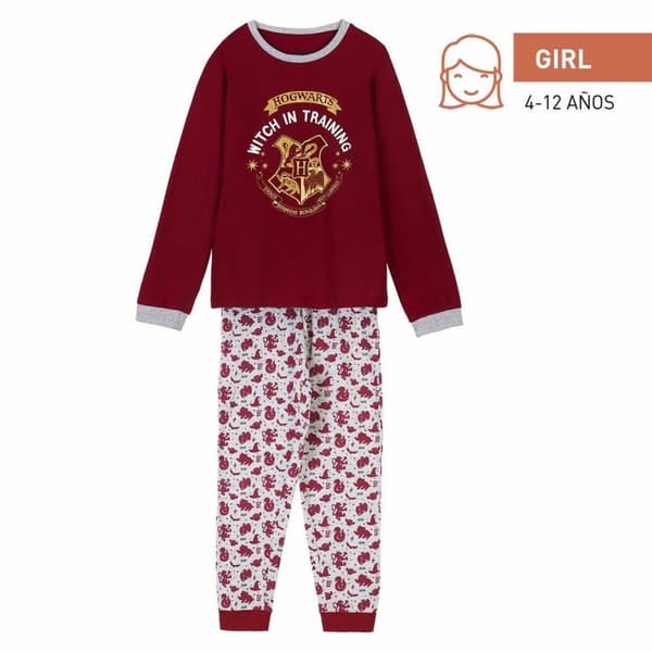 Nattøj Børns Harry Potter Rød - 6 år
