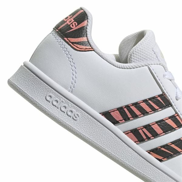 Sportssko til børn Adidas Grand Court Print Hvid - 40
