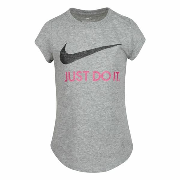 Børne Kortærmet T-shirt Nike  Swoosh JDI Grå - 6 år