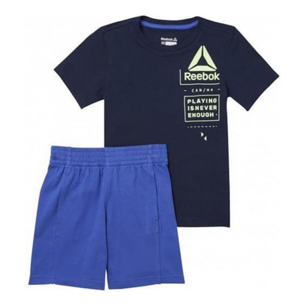 Träningskläder, Barn Reebok B ES SS SET CF4289 Havsblå - 2XS