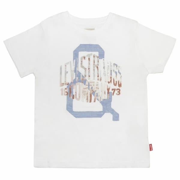 Børne Kortærmet T-shirt Levi's Hvid - 4 år