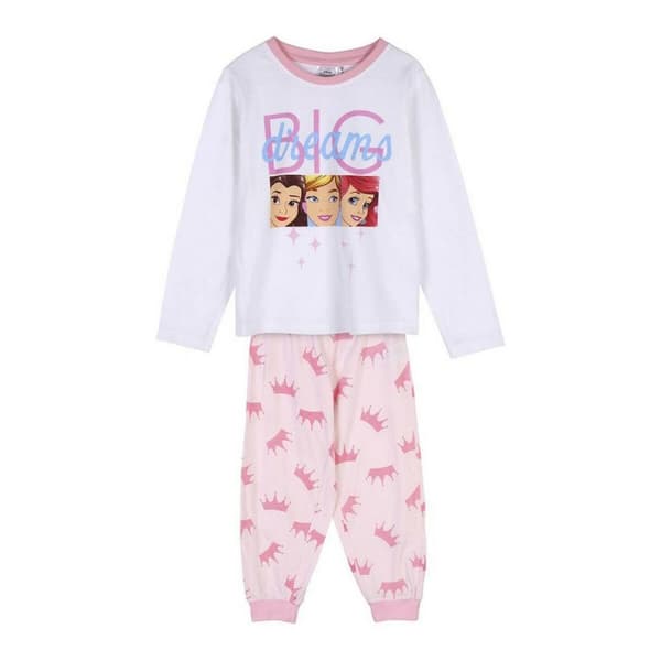 Pyjamas Barn Disney Princess Vit - 2 år