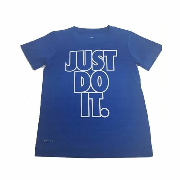 Barn T-shirt med kortärm Nike Verbaige Blå - 6-7 år