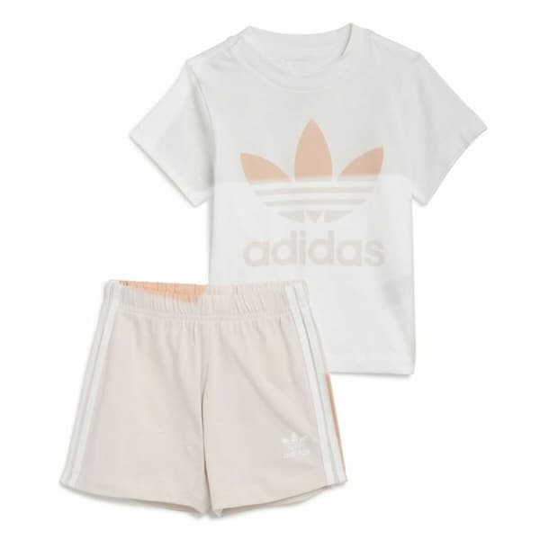 Träningskläder, Barn Adidas Trifolio Vit - 0-3 Månader