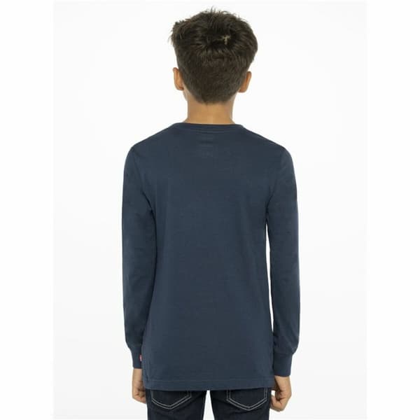 Långärmad t-shirt, Barn Levi's Batwing Mörkblå - 16 år