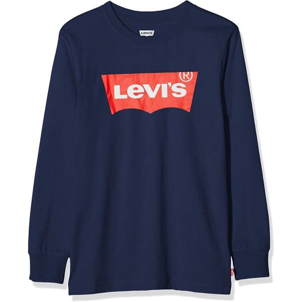 Långärmad t-shirt, Barn Levi's Batwing Mörkblå - 16 år