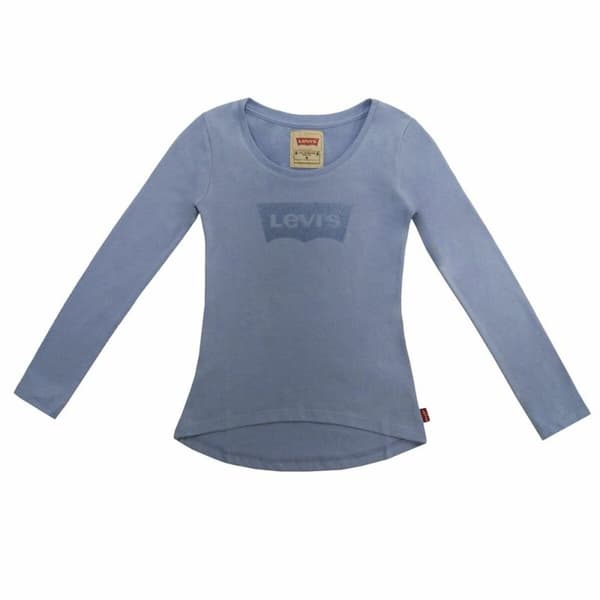 Långärmad t-shirt, Barn Levi's Fille Stålblått - 16 år