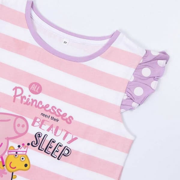 Sommerpyjamas for gutter Peppa Pig Rosa Lilla - 2 År