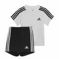 Miniatyrbilde 1 av 8: Sportsantrekk for baby Adidas Three Stripes Svart Hvit - 6-9 måneder