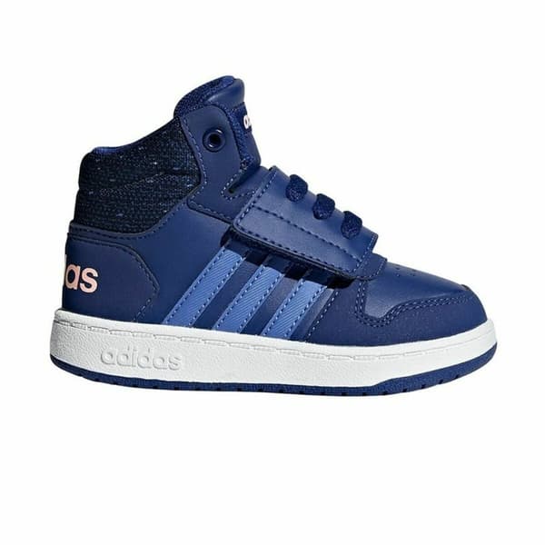 Sportssko for barn Adidas Sportswear adidas Hoops Mid 2.0 Mørkeblå - 19