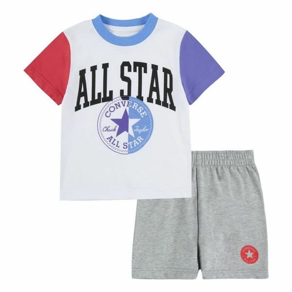 Sportsantrekk for barn Converse Blocked  Hvit - 6-7 år