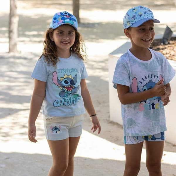 Nattdress Barne Stitch Lyse Blå - 6 År