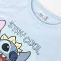 Miniatyrbilde 2 av 8: Nattdress Barne Stitch Lyse Blå - 6 År