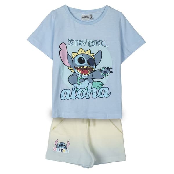 Nattdress Barne Stitch Lyse Blå - 6 År