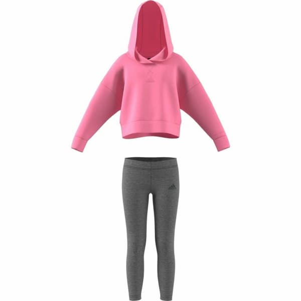 Sportsantrekk for barn Adidas Fleece Lyse Rosa - 3-4 år