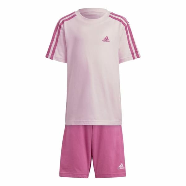 Sportsantrekk for barn Adidas 3 Stripes Rosa - 7-8 år