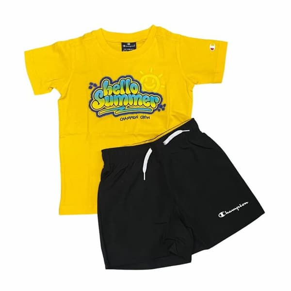 Sportsantrekk for barn Champion Essentials Gul - 11-12 år