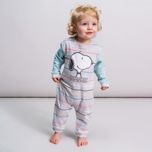 Vauvan pitkähihainen potkupuku Snoopy Keltainen Harmaa - 36 kuukautta