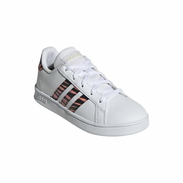 Lasten urheilukengät Adidas Grand Court Print Valkoinen - 39 1/3