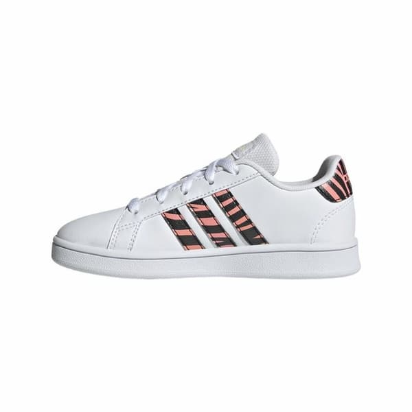 Lasten urheilukengät Adidas Grand Court Print Valkoinen - 39 1/3
