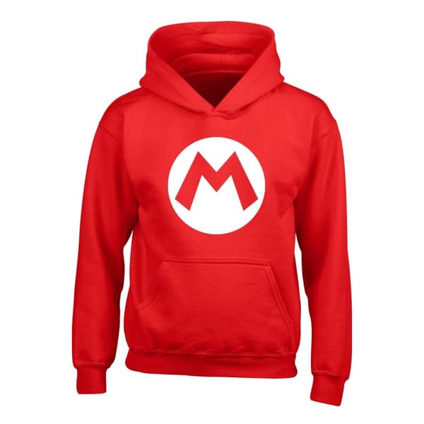 Unisex huppari Super Mario Badge Punainen - 5-6 vuotta
