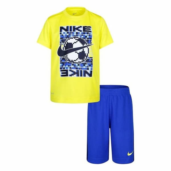 Lasten urheiluasu Nike Keltainen Sininen 2 Kappaletta - 7 vuotta
