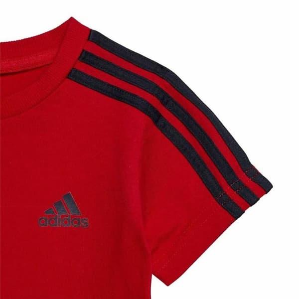 Lasten urheiluasu Adidas 3 Stripes Punainen - 0-3 Vuotta
