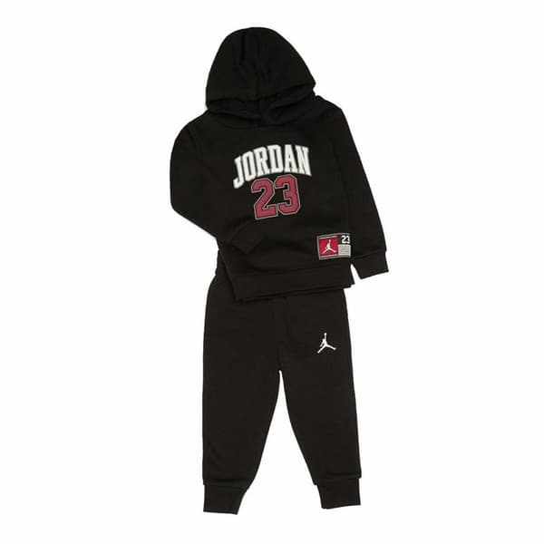 Lasten urheiluasu Jordan Jordan Po Set Musta - 18 kuukautta
