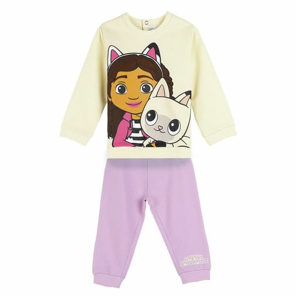 Treningsdrakt for baby Gabby's Dollhouse Lilla - 18 måneder