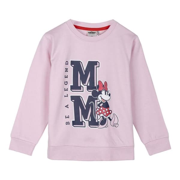 Lasten huputon collegepaita Minnie Mouse Pinkki - 7 vuotta