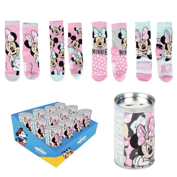 Sokker Minnie Mouse 4 par - 31-34